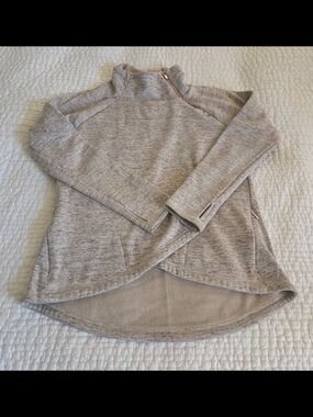 Athleta Cozy Karma Asymmetrical Pullover Sweatshirt
